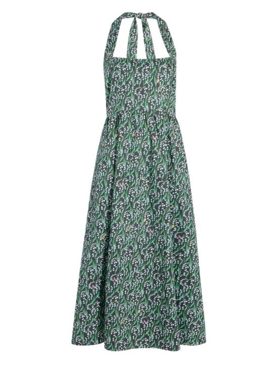 Hill House Dresses & Skirts - Hill House Home Fleur Midi Dress in the Lily of the Valley Black pattern